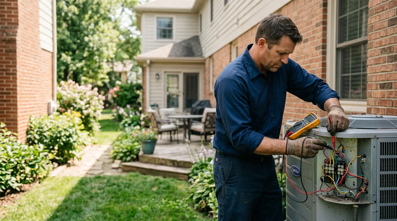 HVAC technician working near Valley Falls, KS